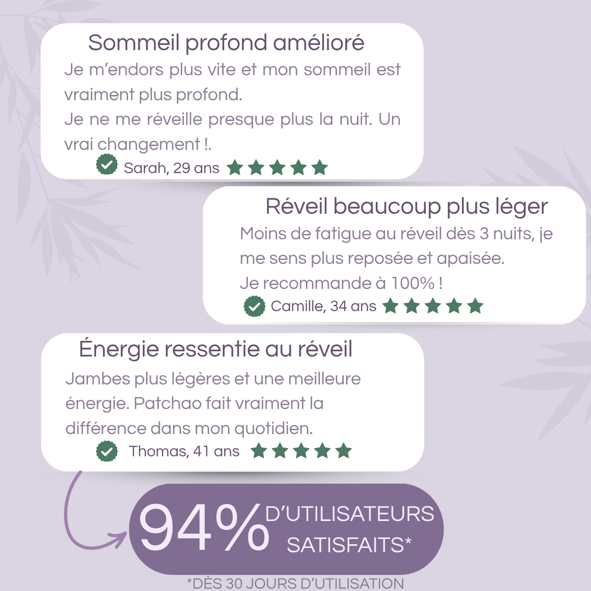 Patchs Detox Nuit - Pieds