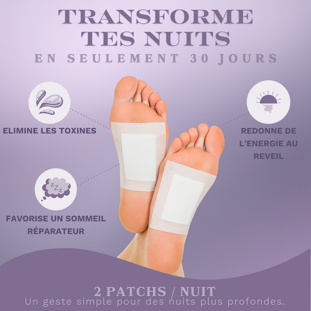 Patchs Detox Nuit - Pieds